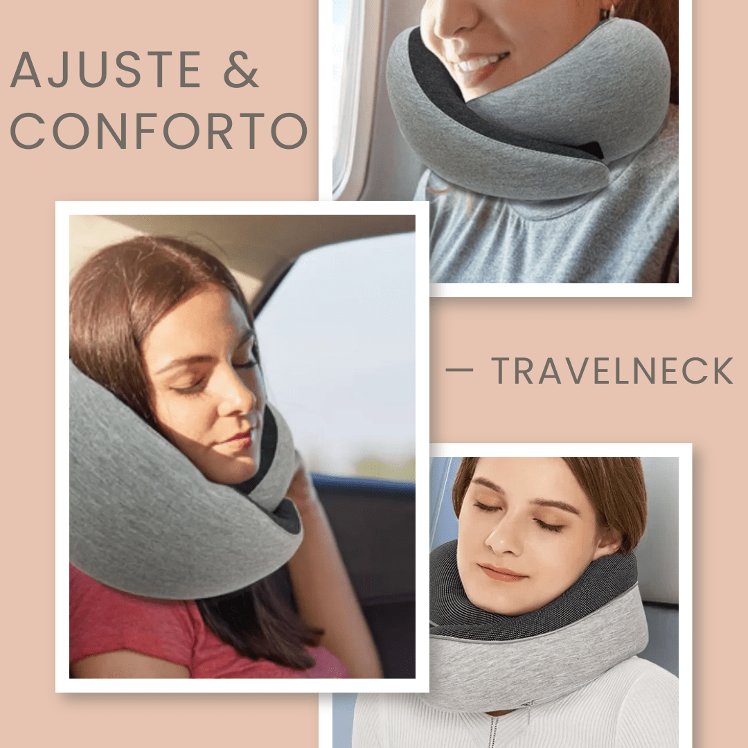 Travesseiro para Pescoço TravelNeck em Formato U com Suporte 360° - Shop Viagem