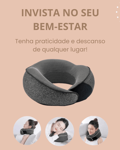 Travesseiro para Pescoço TravelNeck em Formato U com Suporte 360° - Shop Viagem
