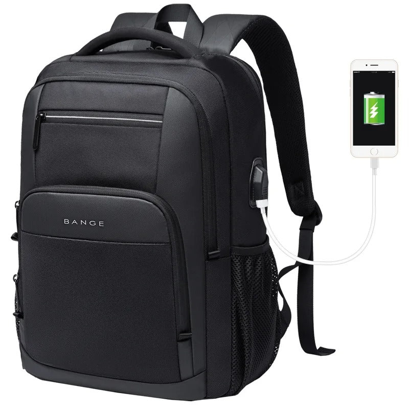 NômadePro – Mochila de Viagem Impermeável com USB e Compartimento para Notebook 15,6"