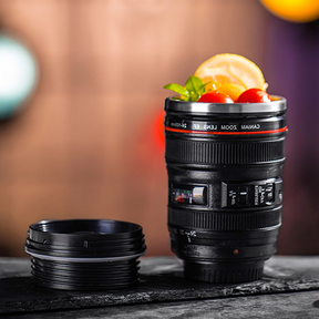 Caneca Térmica para Viagem - Lente de Câmera Fotográfica Coolmug