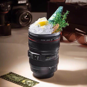 Caneca Térmica para Viagem - Lente de Câmera Fotográfica Coolmug