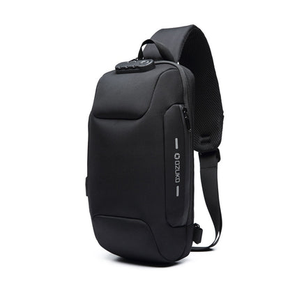 Mochila Transversal Antifurto para Viagem - Resistente à Água