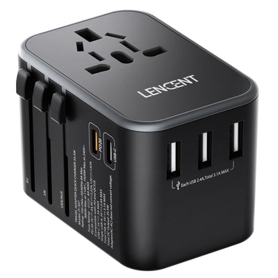 Adaptador de Tomadas Universal 6 em 1 - Shop Viagem