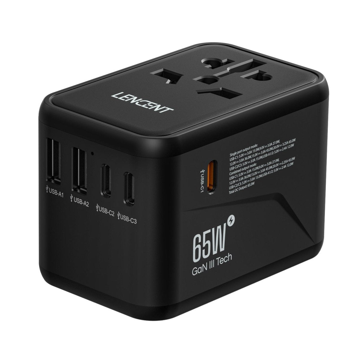 Adaptador de Tomadas Universal 6 em 1 - Shop Viagem
