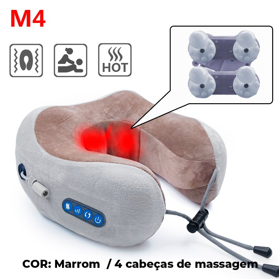 Almofada Massageadora de Pescoço Travel Confort - Shop Viagem