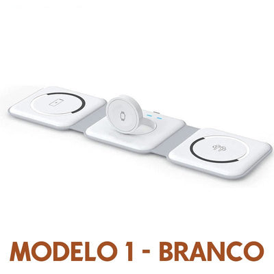 Carregador 3 em 1 Dobrável MagFlex - Shop Viagem