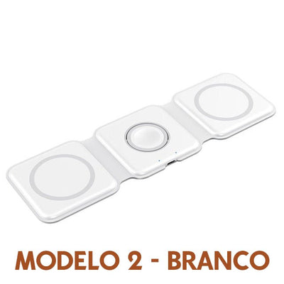 Carregador 3 em 1 Dobrável MagFlex - Shop Viagem