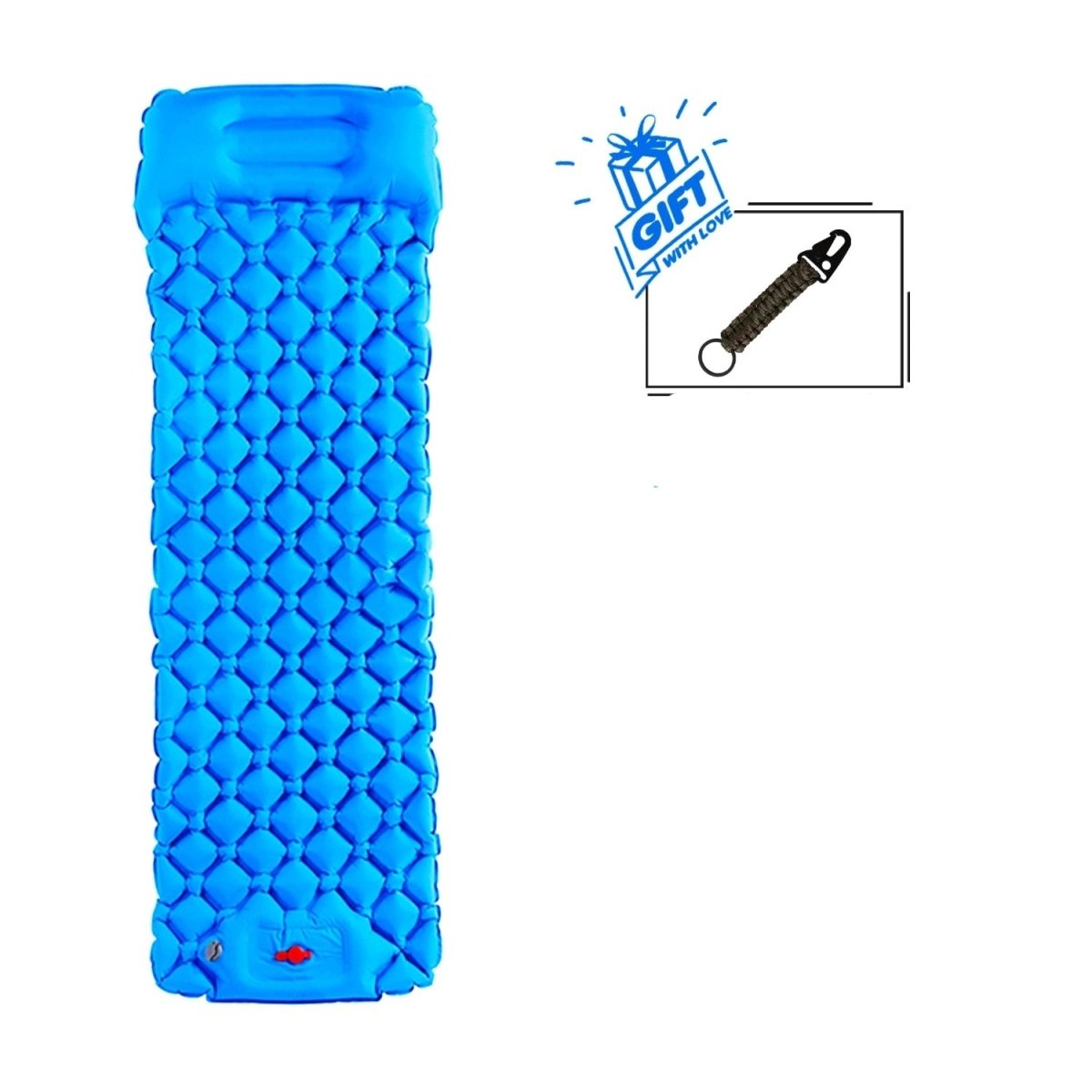 Colchão Inflável para Acampamento com Travesseiro Solteiro - Shop Viagem