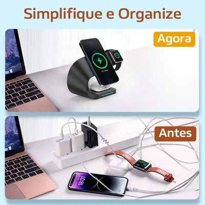 Estação de Carregamento iCharge Hub - 4 em 1 - Shop Viagem