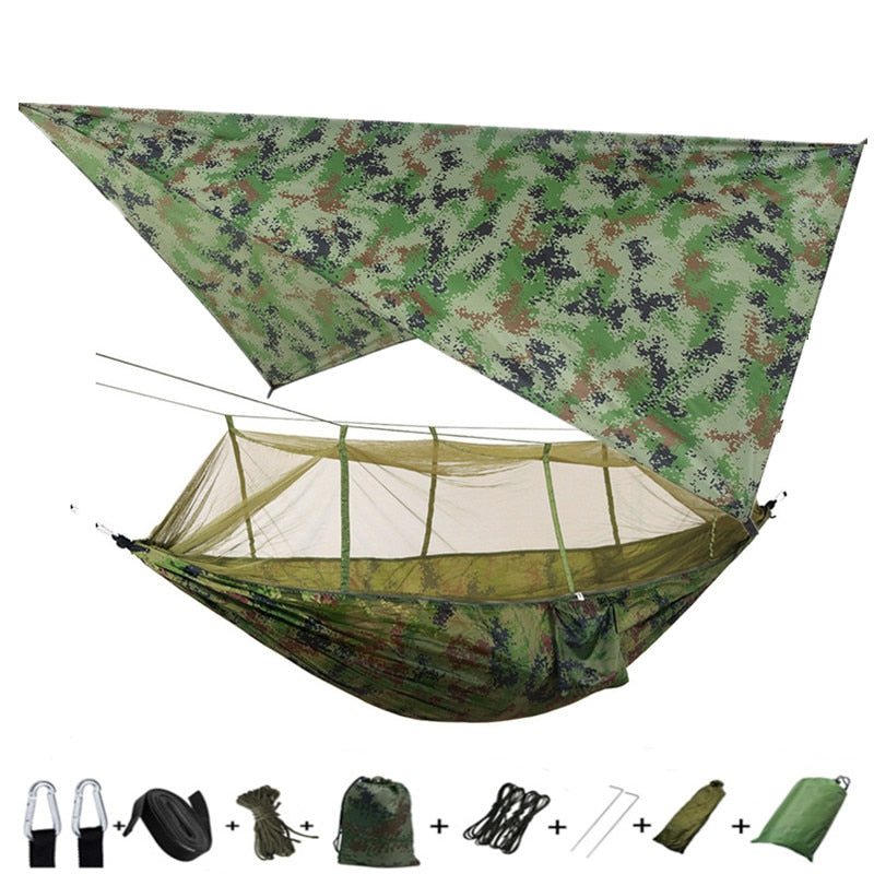 Rede de Acampamento com Toldo e Mosqueteiro - Shop Viagem