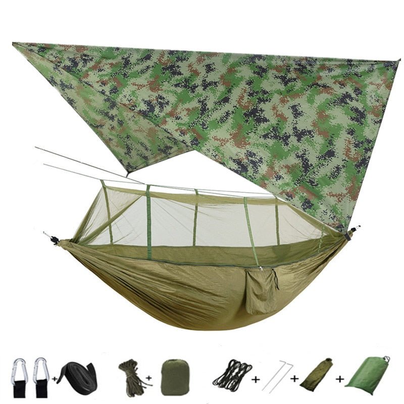 Rede de Acampamento com Toldo e Mosqueteiro - Shop Viagem